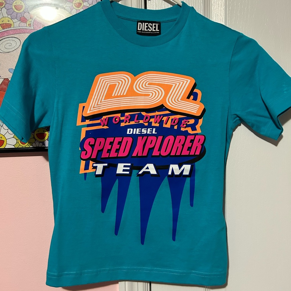 Diesel Logo Baby Tee NWT (xs)